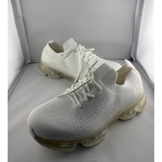 J/Slides White Knit Aero Sneaker Women’s Size 7M