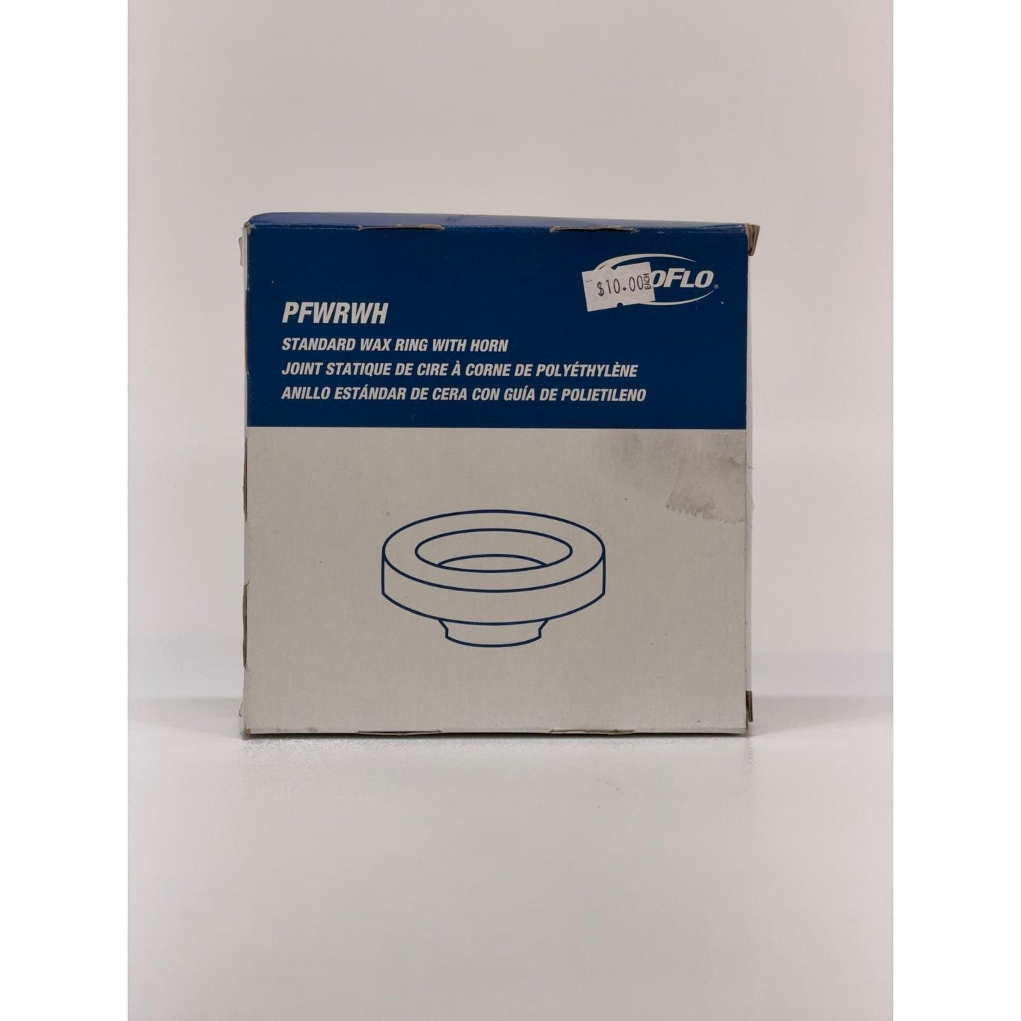 Three (3) PROFLO ~ PFWRWH Standard Wax Ring with Horn Fits 3" or 4" Waste Lines