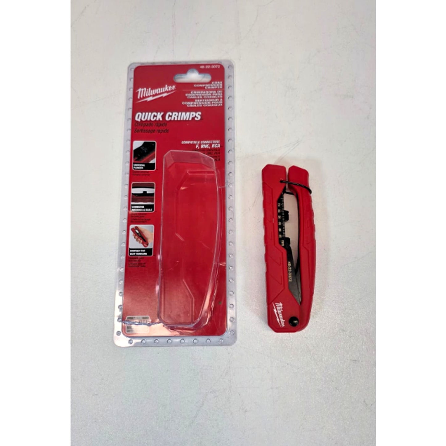 Milwaukee 48-22-3072 Coax Compression Crimper Quick Crimps