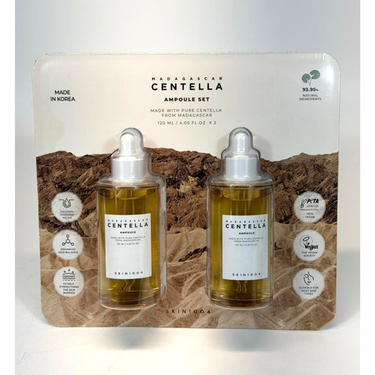 MADAGASCAR CENTELLA AMPOULE SKIN1004 set 120ml 4.05 fl oz 2-Pack!