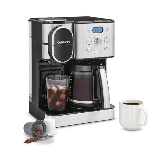 Cuisinart SS-16BK-S 2-IN-1 Center Combo Brewer 12 Cup Coffee Maker Black