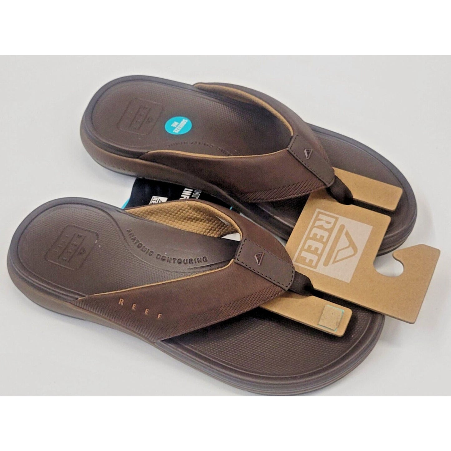 Reef Mens Cushion Norte Dark Brown 9