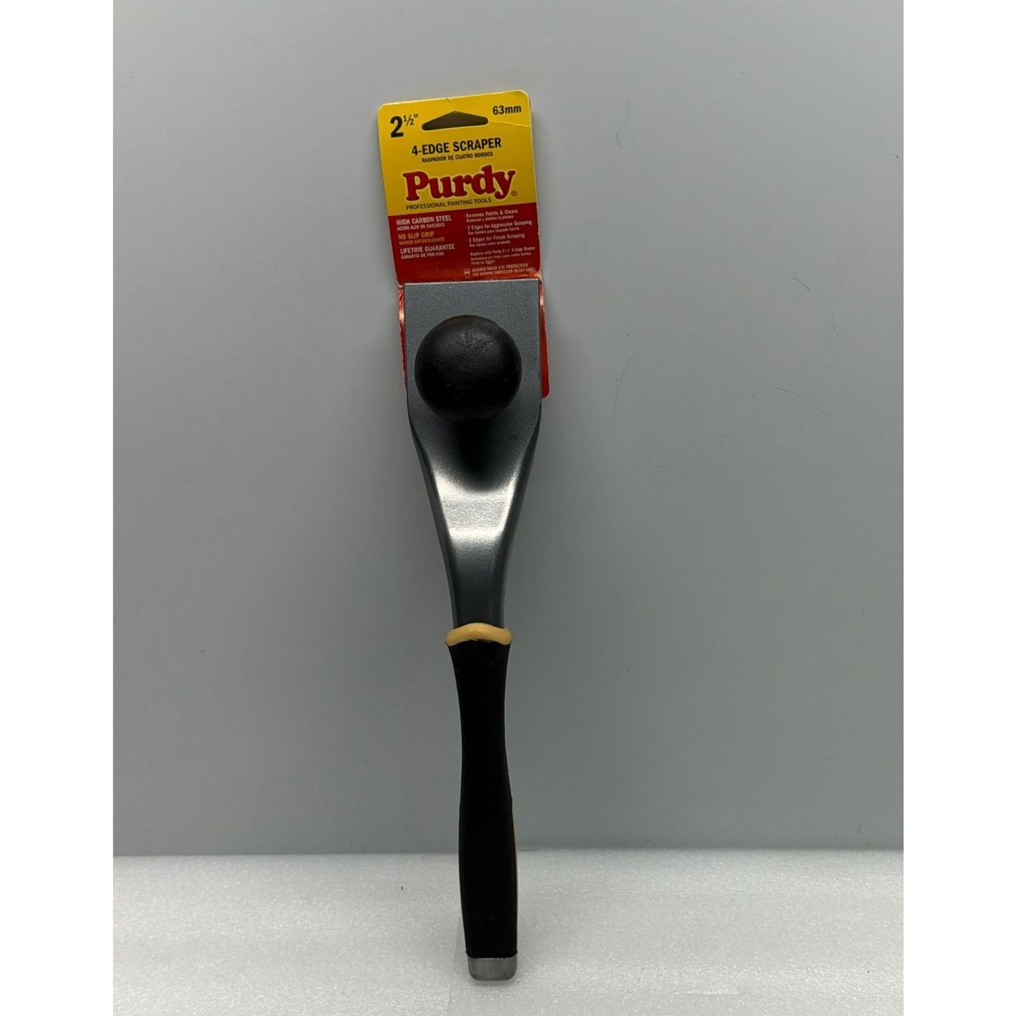 Purdy 144900240 Surface Prep Tools Premium 4-Edge Scraper, 2-1/2 inch , Black