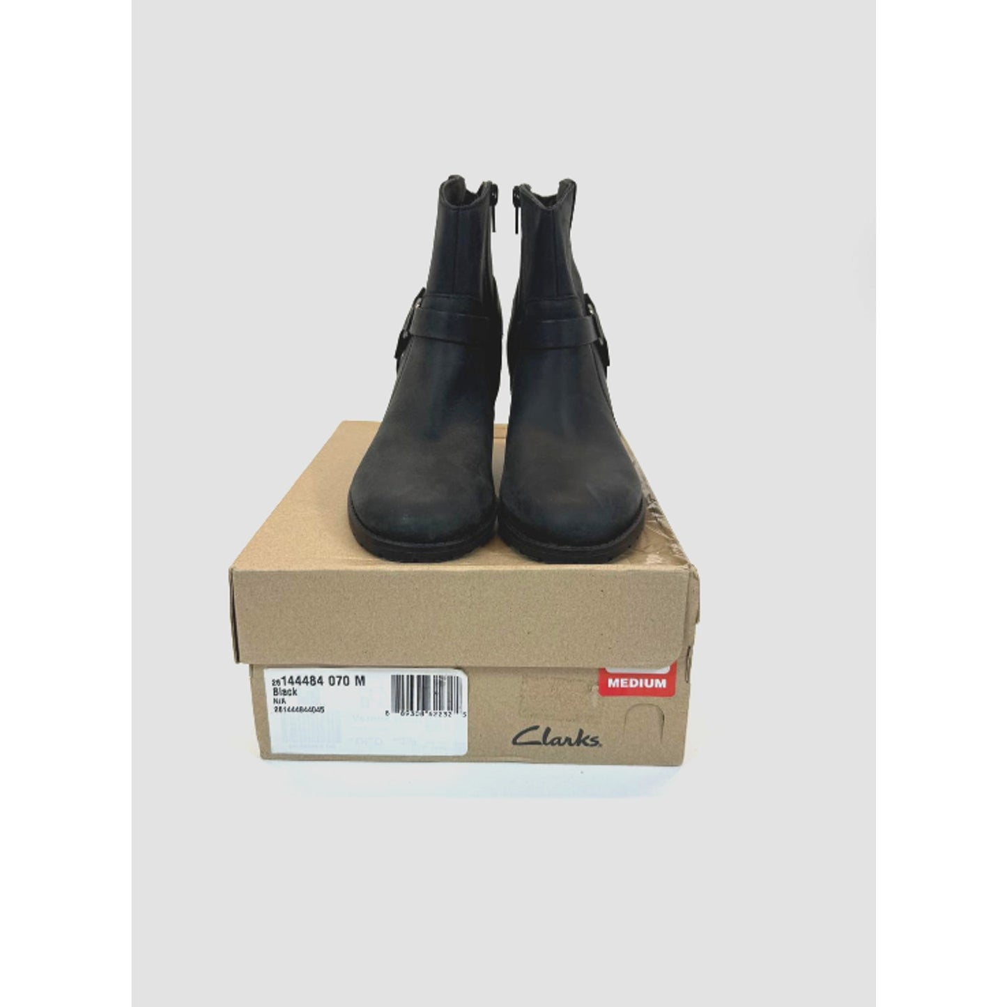 Clarks VERONA ROCK Womens Leather Pointed Toe Ankle Boots Size 7 M