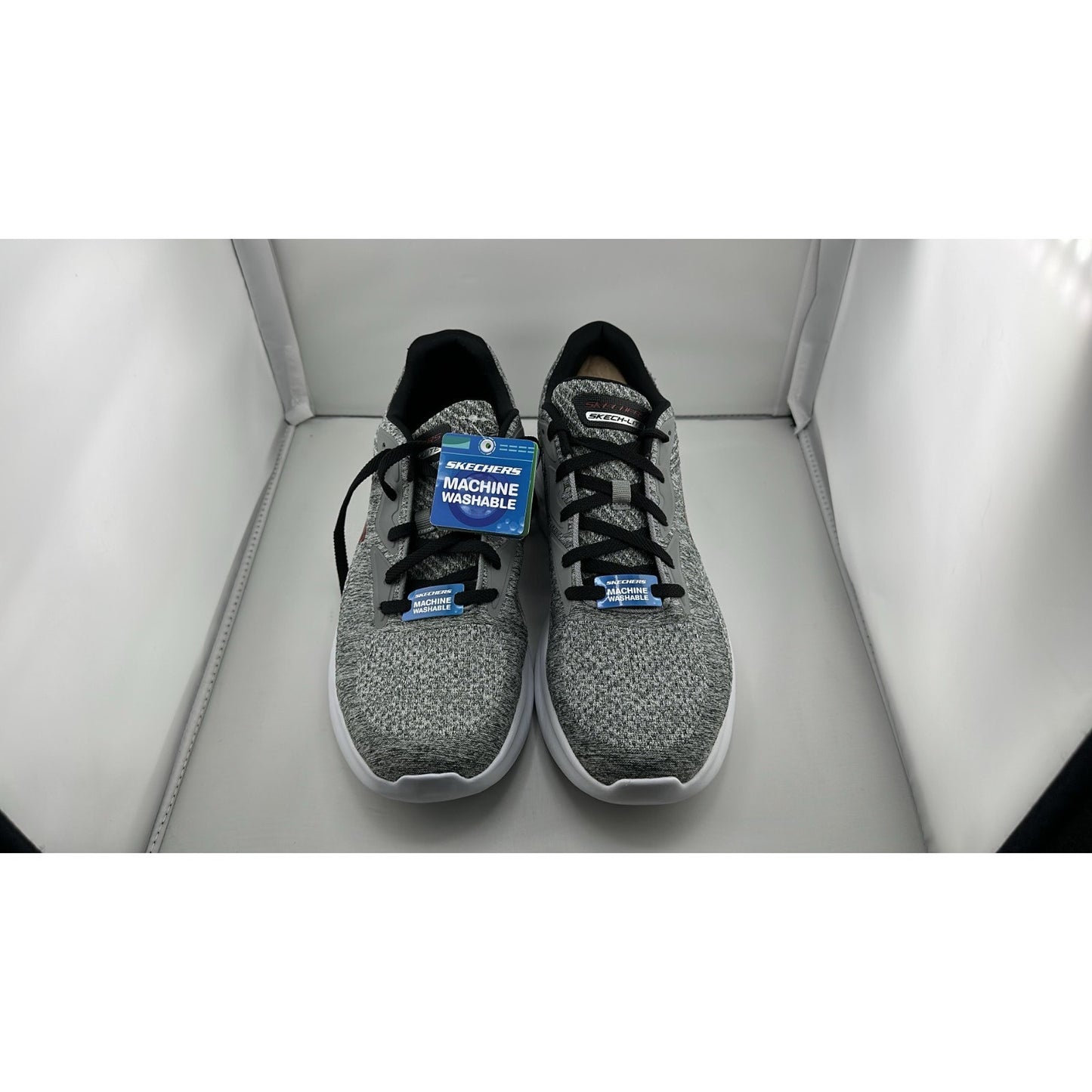 Skechers Sketch-Lite Pro-FAREGROVE Gray/Red Sneakers (232598/GYRD) Men’s Size 10