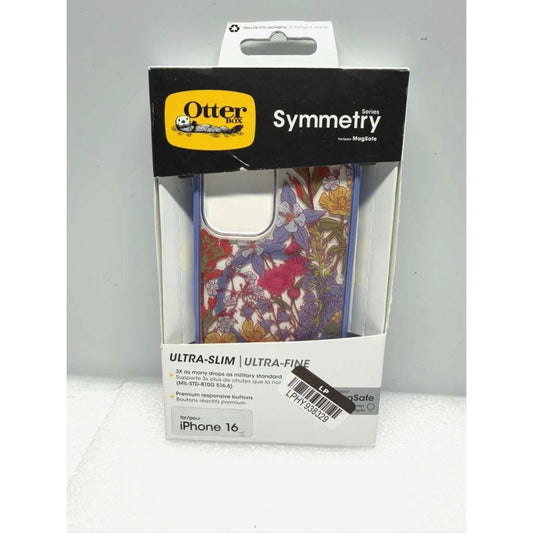 OtterBox iPhone 16 Symmetry Series Case with MagSafe - Floral NEW