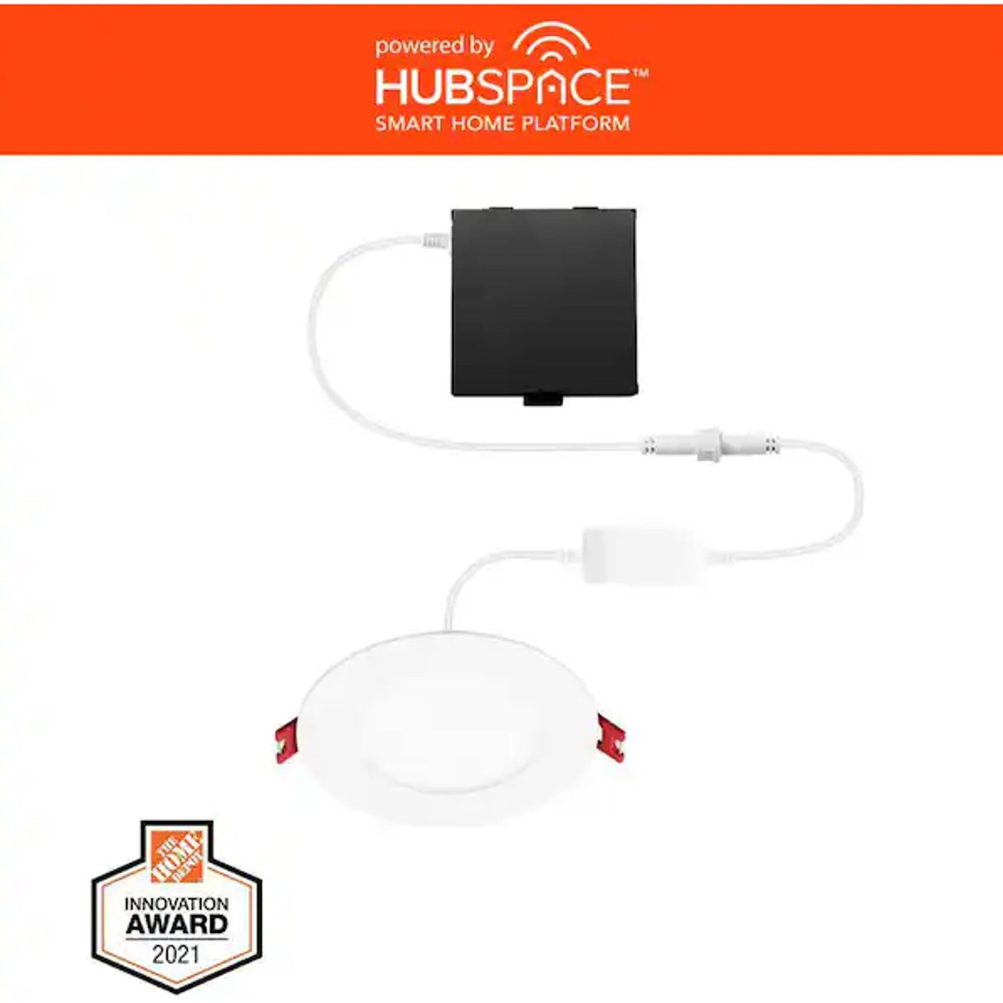 6 in. LED Round Smart RBG+ Tuneable White Canless Recessed Light for Kitchen Bat