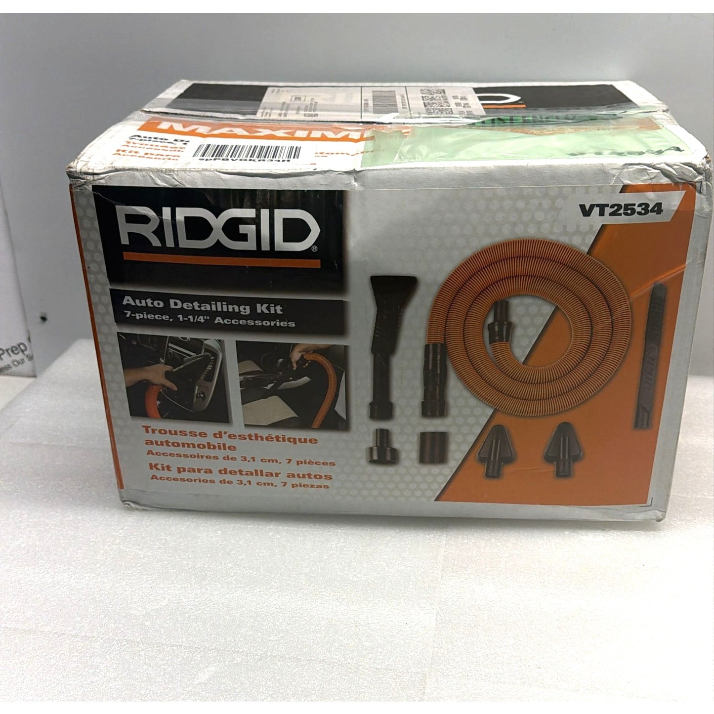 RIDGID 1-1/4 in. VT2534 Premium Car Cleaning Kit Accessory Shop Vacuum