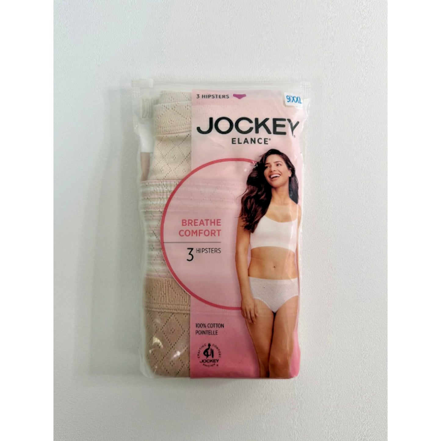 Jockey® Women's 3-pk. Elance Breathe Hipster Panty Set 9|XXL