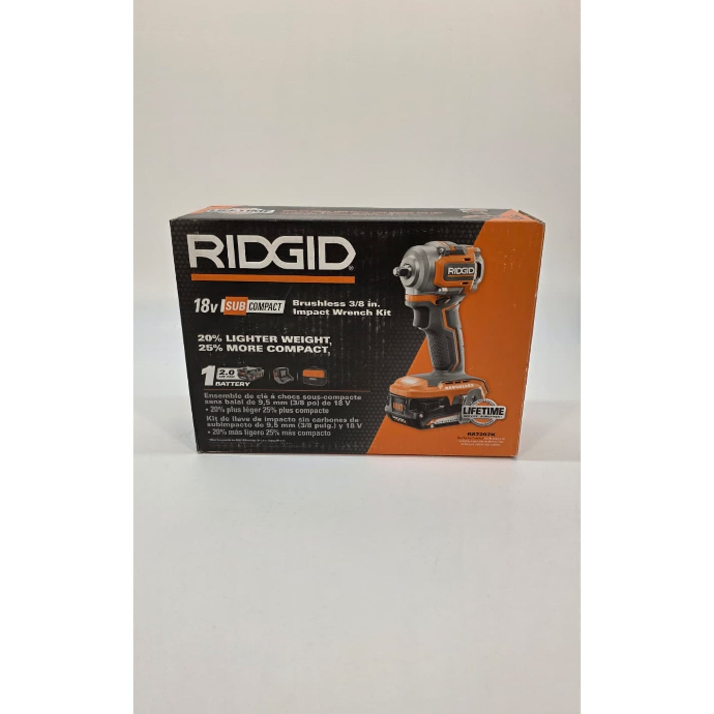 Ridgid R87207K 18V SubCompact Brushless 4-Mode 1/2 in. Impact Wrench Kit