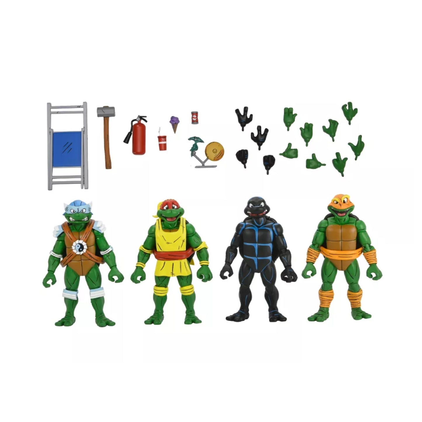 NECA STUMP AREA PRESENTS TEENAGE MUTANT NINJA TURTLES 4PK STUMP WRESTLING