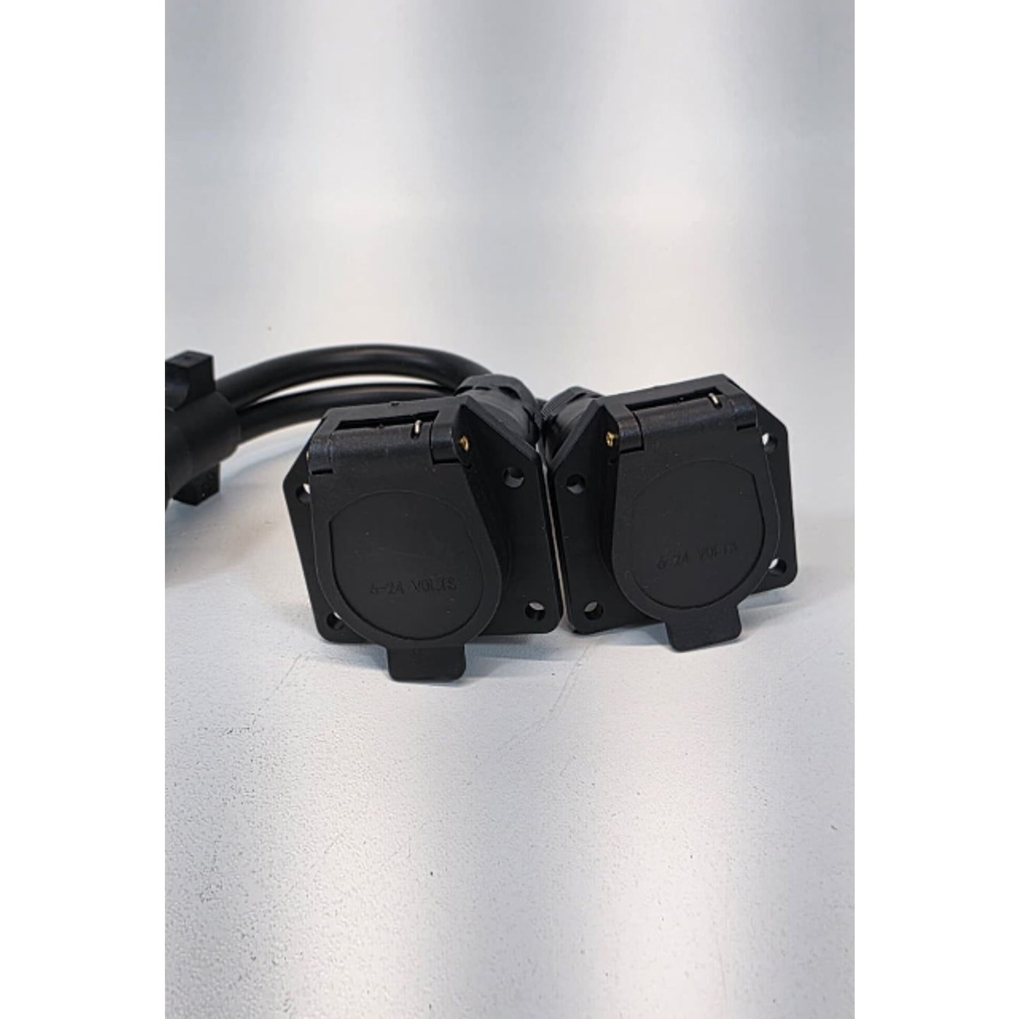 Nilight 7 Way Y Splitter Trailer Adapter 7 Pin Female to Dual Male Trailer Plug