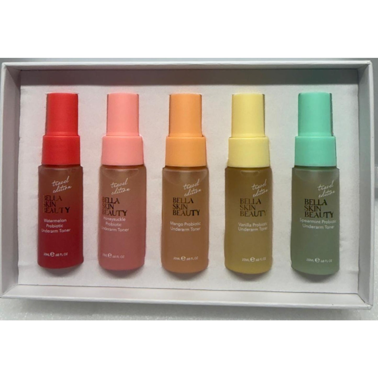 Bella Skin Beauty Underarm Toner Discovery Set 5 scents (5 x 20 ml)