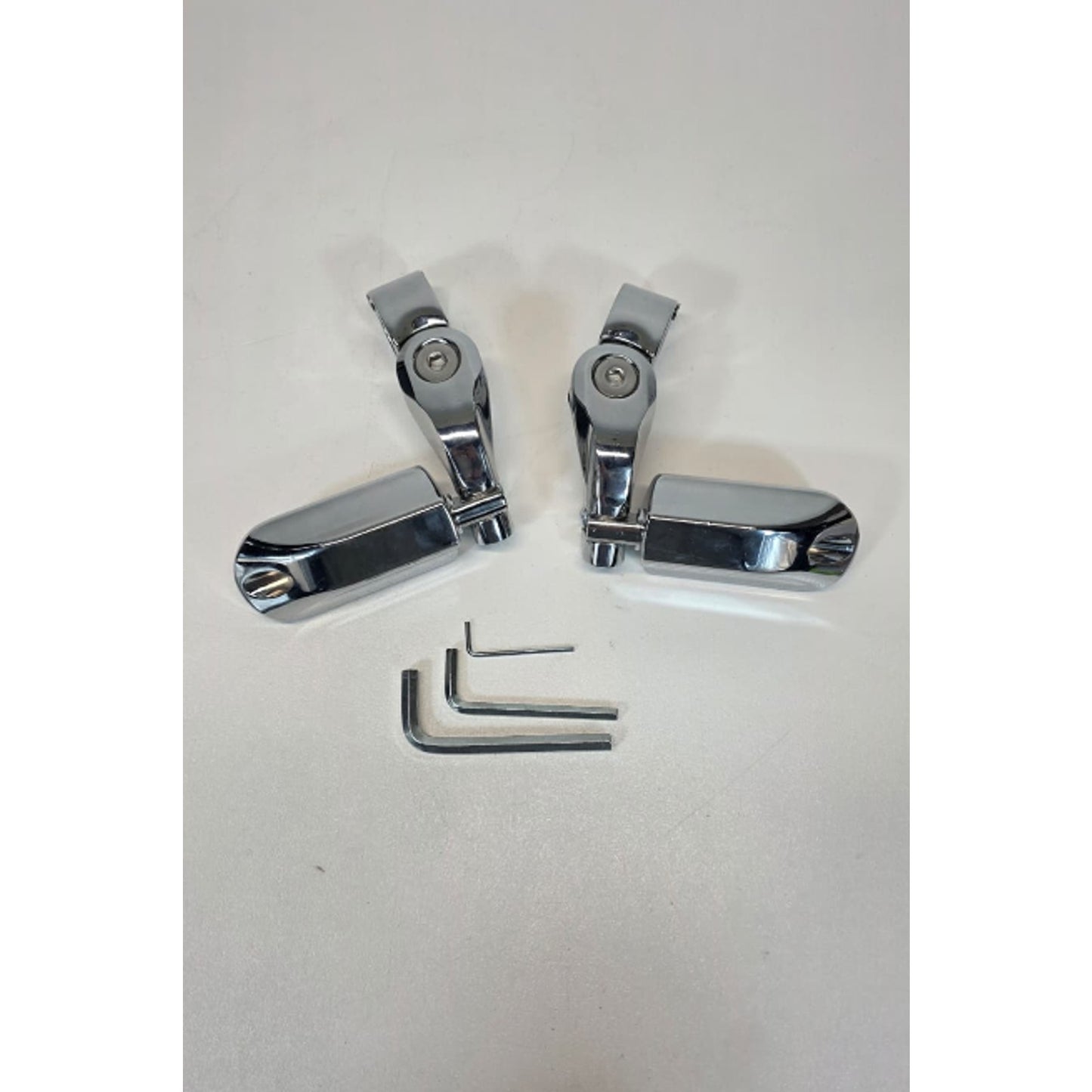 Motorcycle Highway Pegs Crash Bar Adjustable Foot Peg Compatible with Softail...