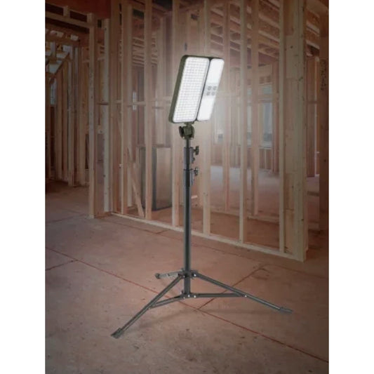Uline Rechargeable Job Site Work Light 3,000 LUMENS H-10882 Solar USB charging
