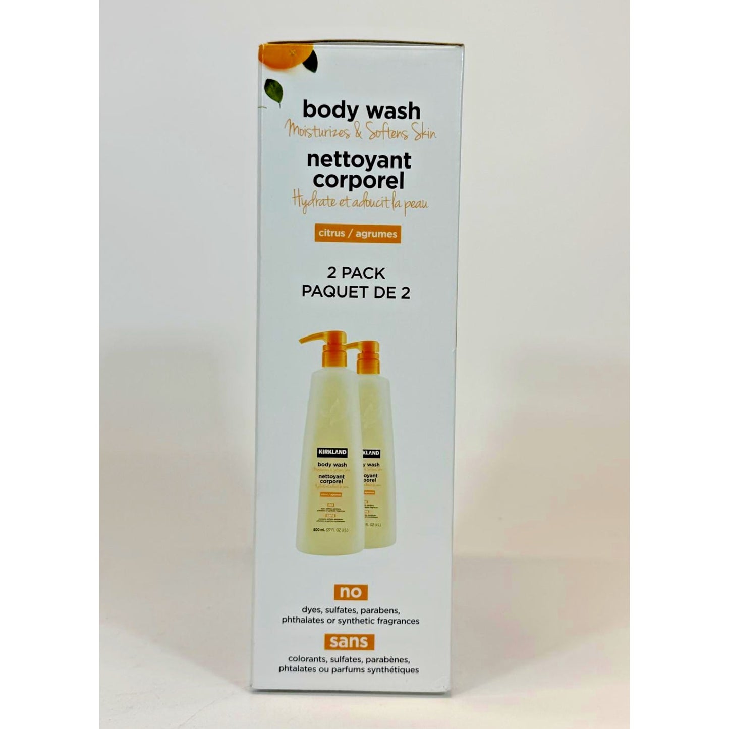 Kirkland Signature Liquid Body Wash, Natural Citrus, 27 fl oz, 2 Pack