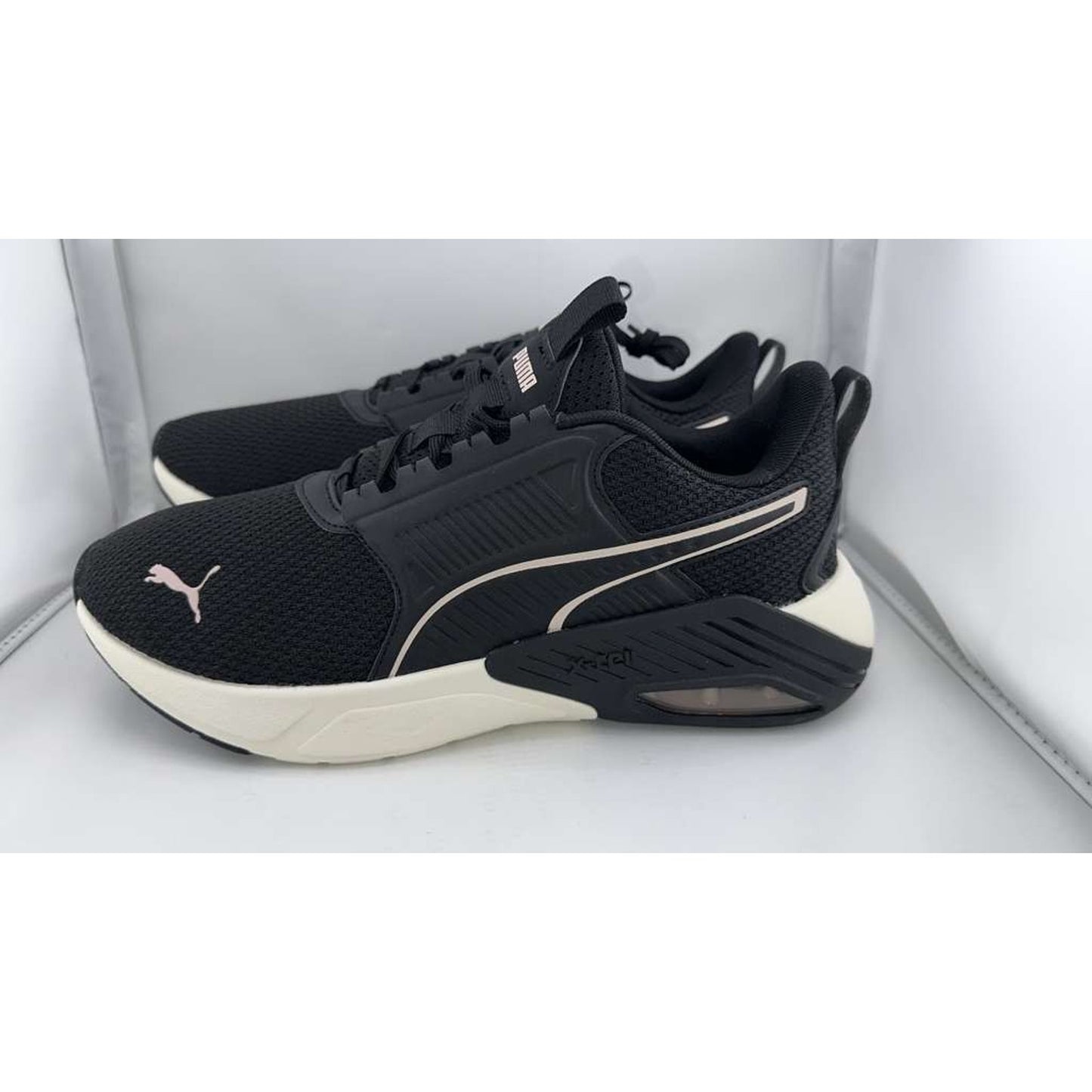 PUMA Women's X-Cell Nova Cross Trainer Sneaker in Black/Rose Quartz Size 9.5