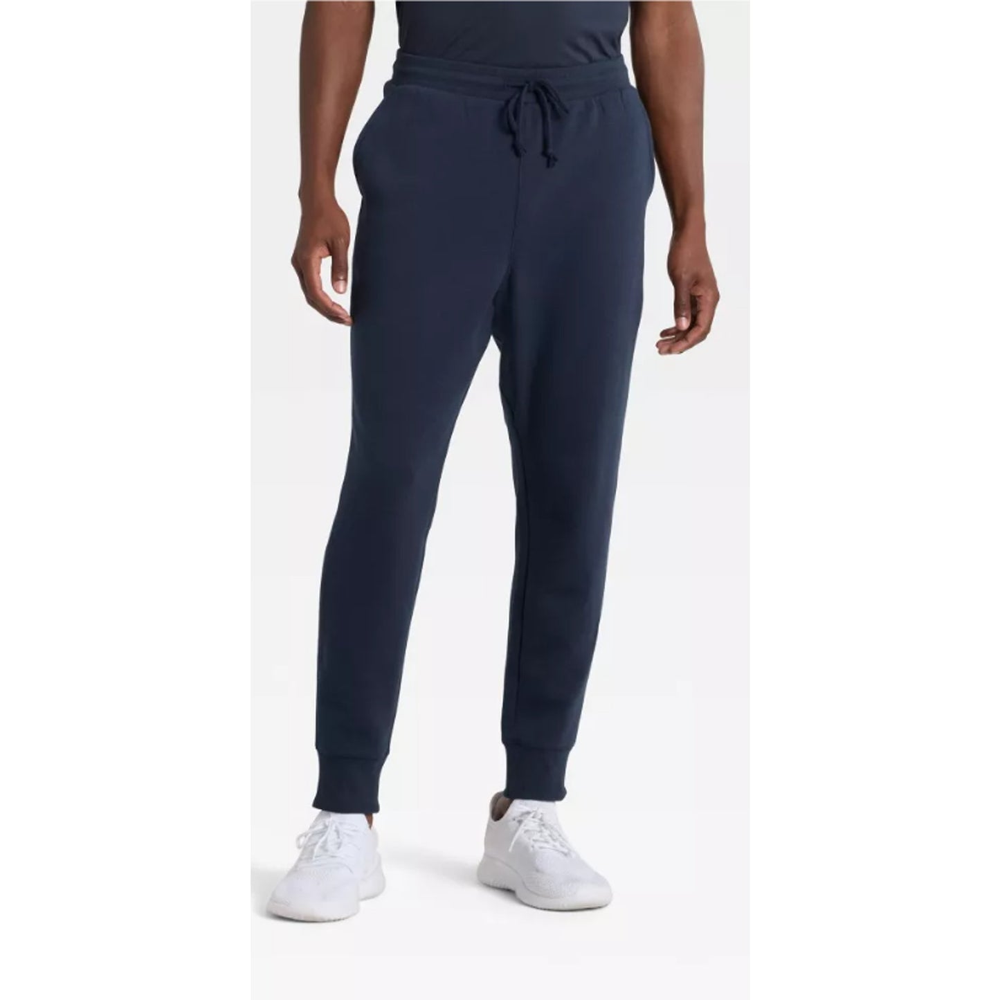 Men's Active Comfort Fleece Jogger Pants - All In Motion™ Blue M