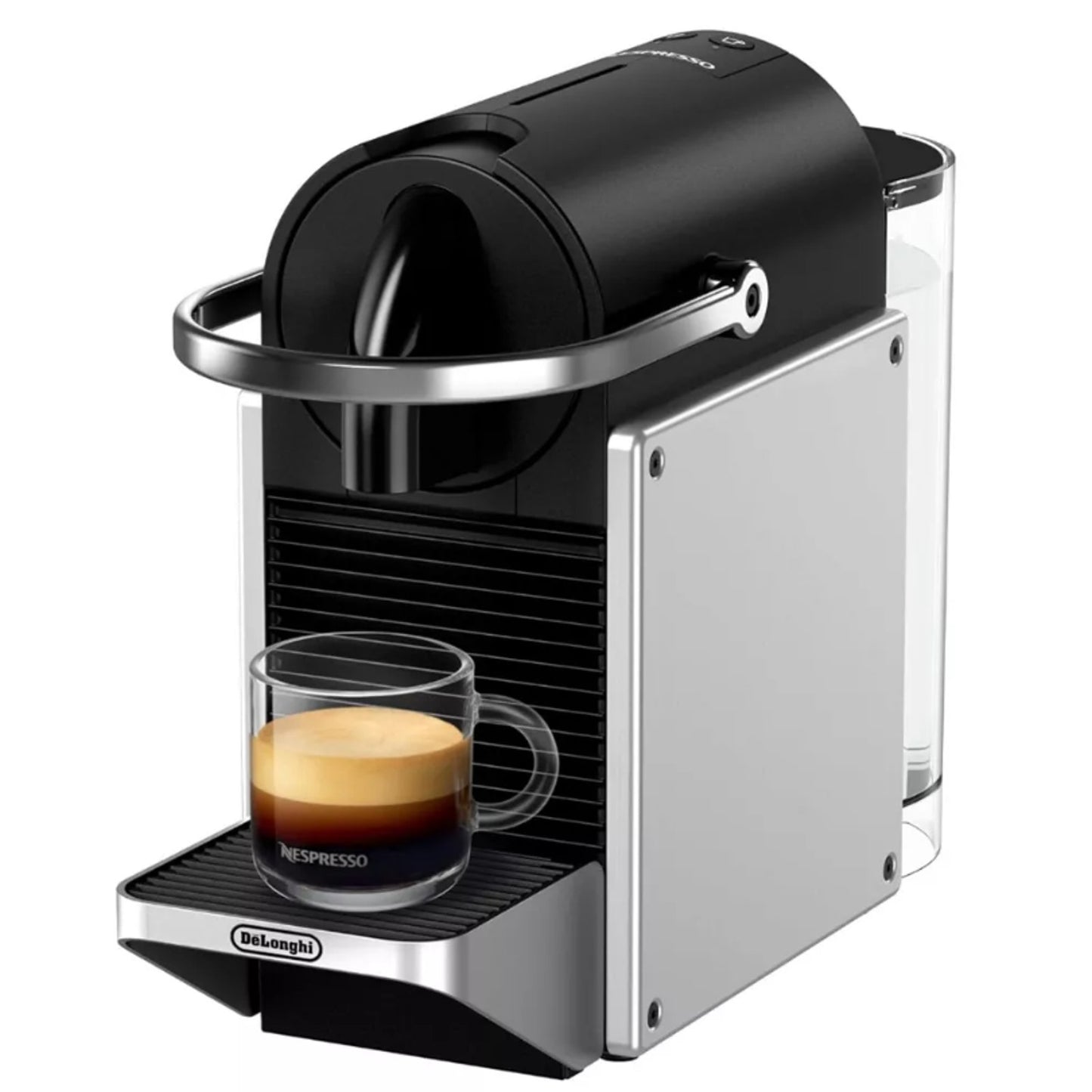 Nespresso Pixie Espresso Machine by De'Longhi Aluminum Silver Compact 1100ml