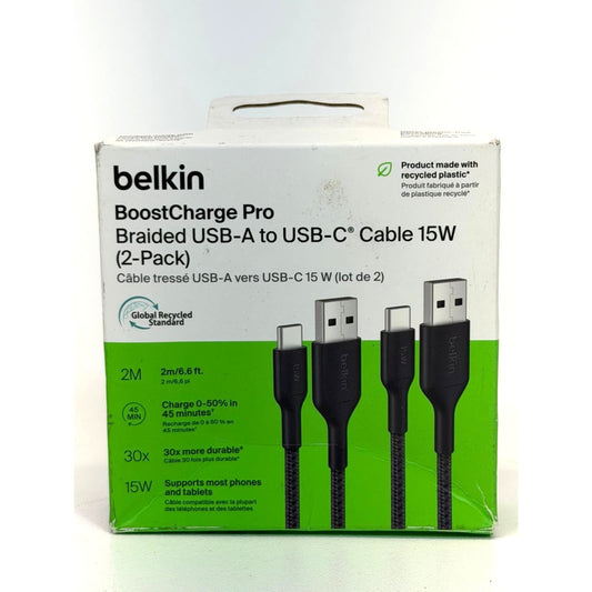 Belkin BoostCharge Pro Braided USB-A to USB-C Cable 60W