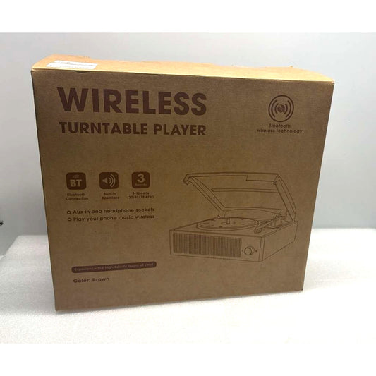 Wireless Turntable Player M49 Brown