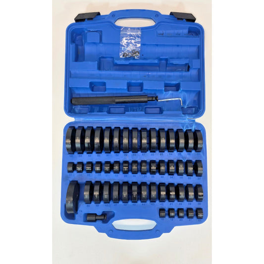 52PCS Bearing Seal Driver Set 18–65mm & 74mm Bushing Race Installer Kit