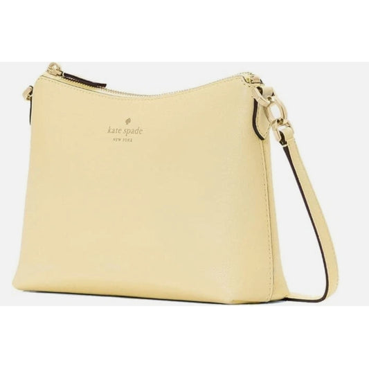 KATE SPADE BAILEY PEBBLED LEATHER CROSSBODY BAG BUTTER 100% AUTHENTIC NWT SALE