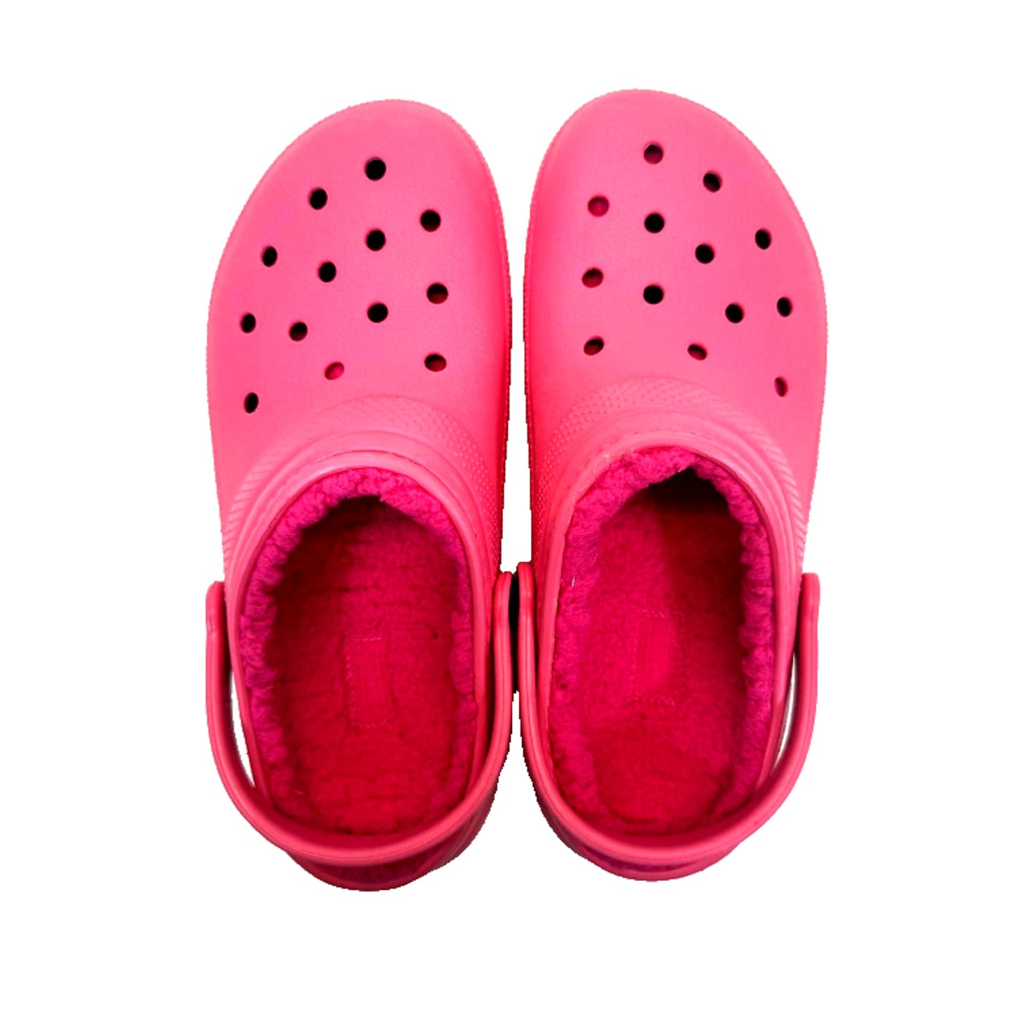CROCS Kids Classic Lined Hyper Pink Clog Size J5