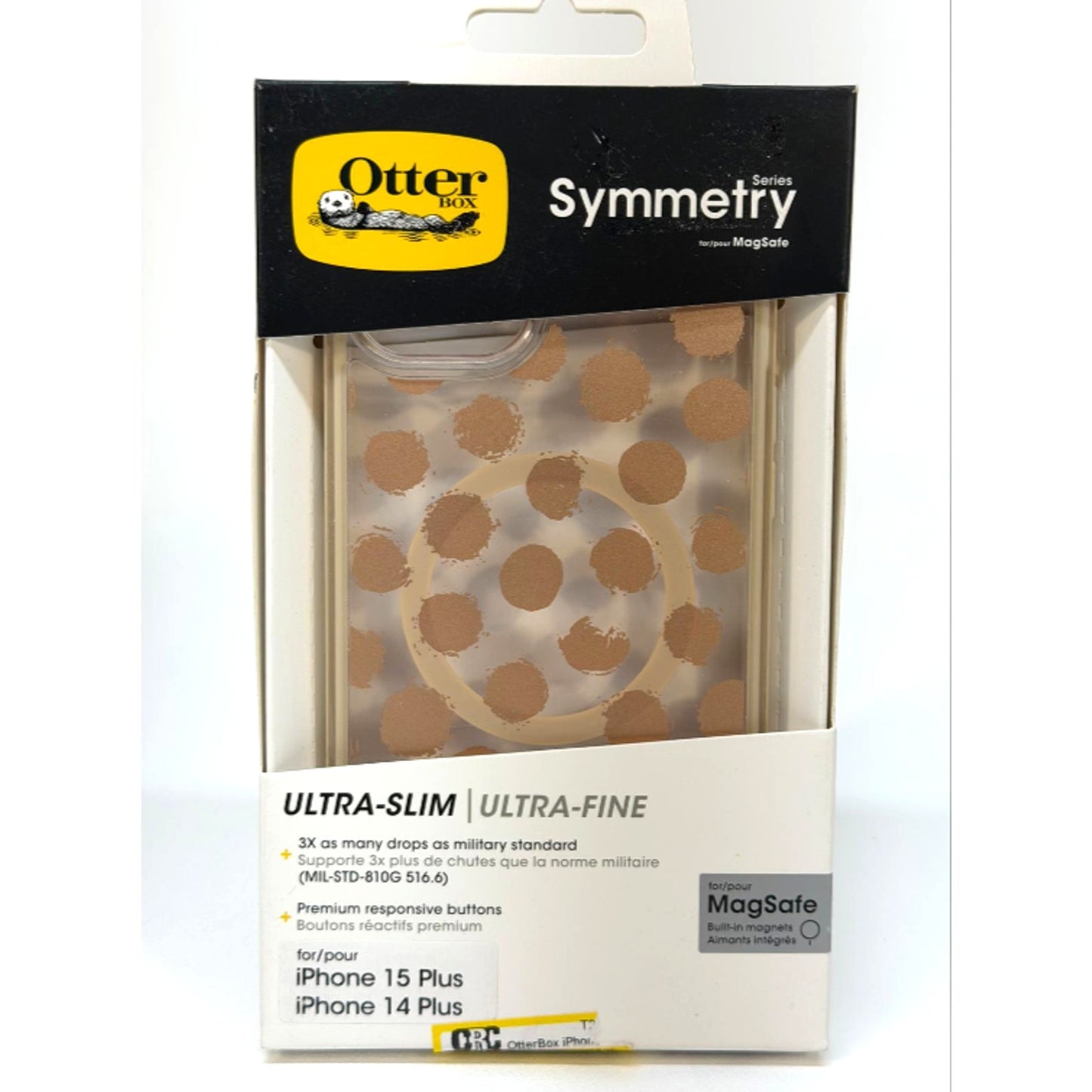 Otterbox Symmetry Apple iPhone 14/15 Plus Dotting Around (Brown/Clear) MagSafe