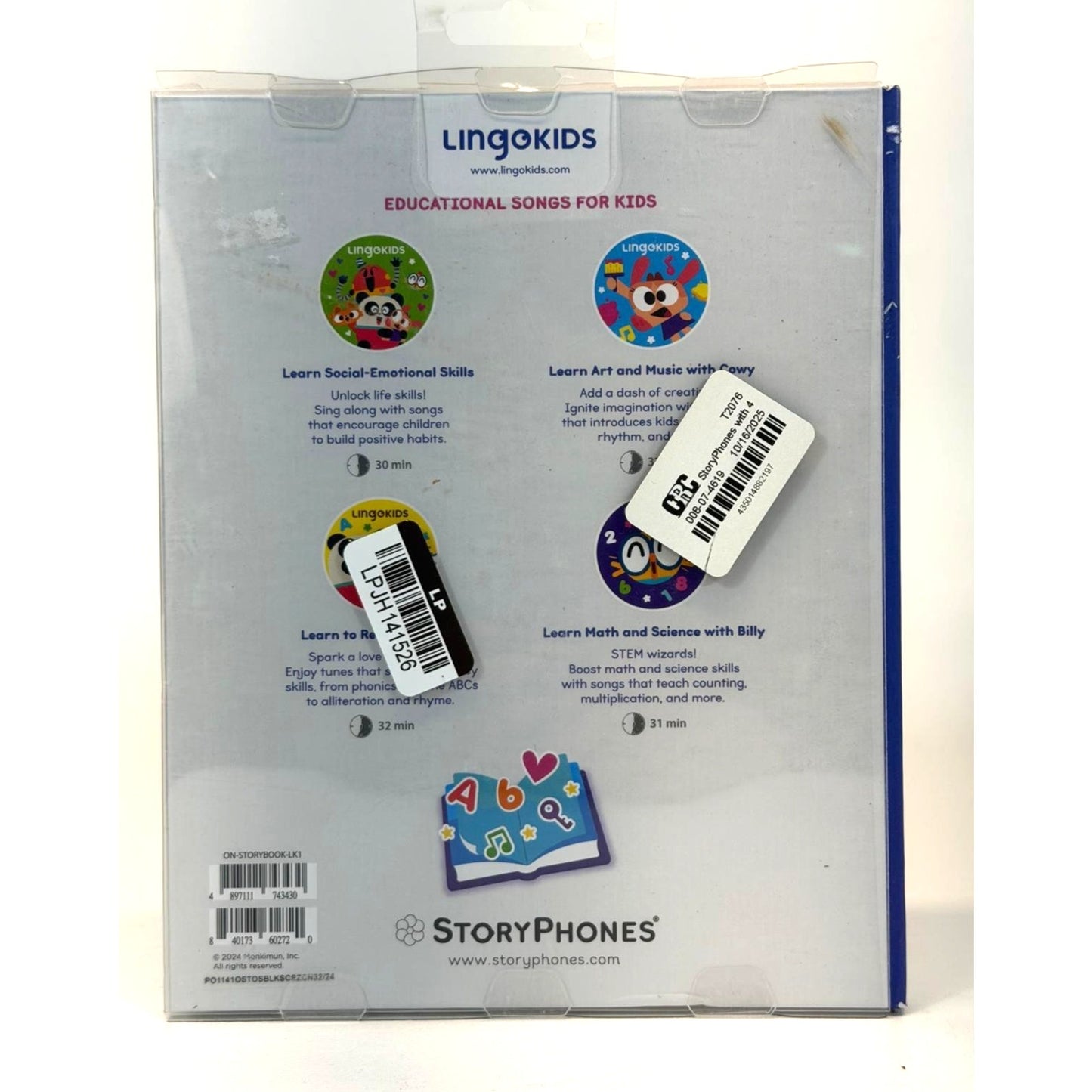 StoryPhones with 4 Educational Screen Free Audio Disks
