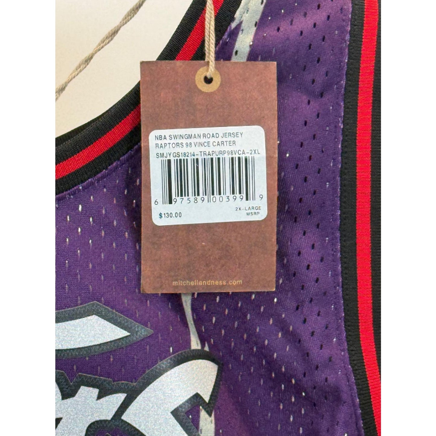Mitchell & Ness Toronto Raptors Vince Carter Retro HWC Jersey 1998-99 2XL