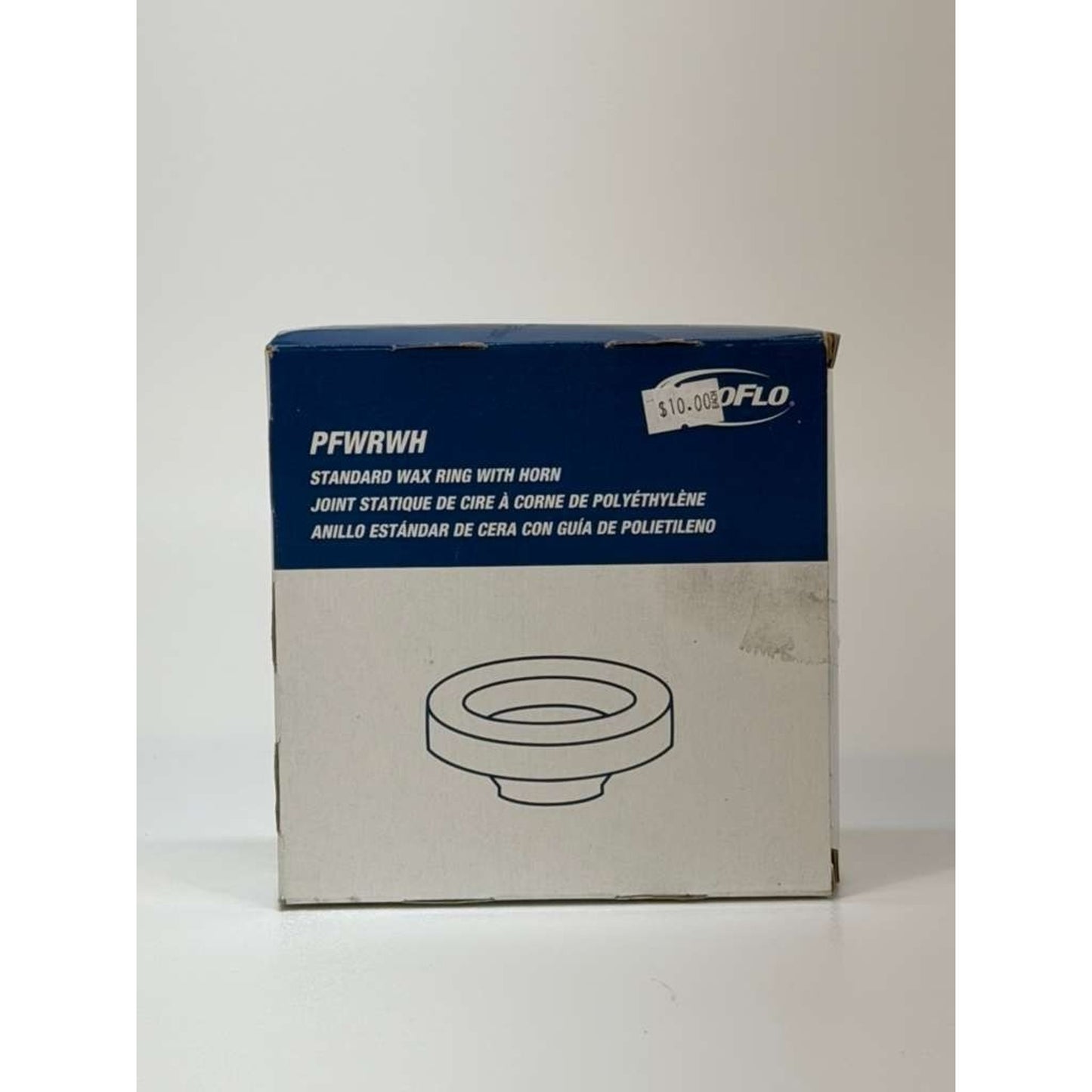 Three (3) PROFLO ~ PFWRWH Standard Wax Ring with Horn Fits 3" or 4" Waste Lines