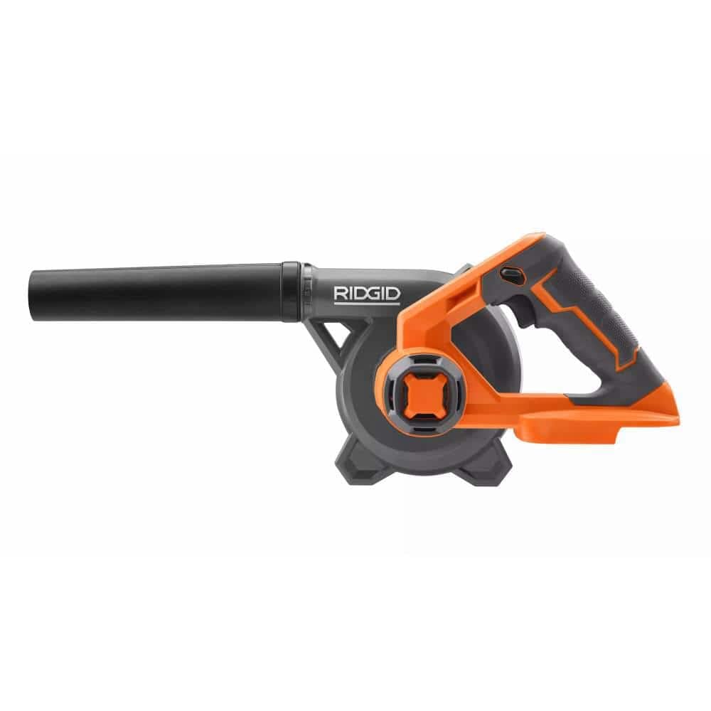 Ridgid 18V Lithium-Ion Cordless Compact Jobsite Blower with Inflator/Deflator Nozzle