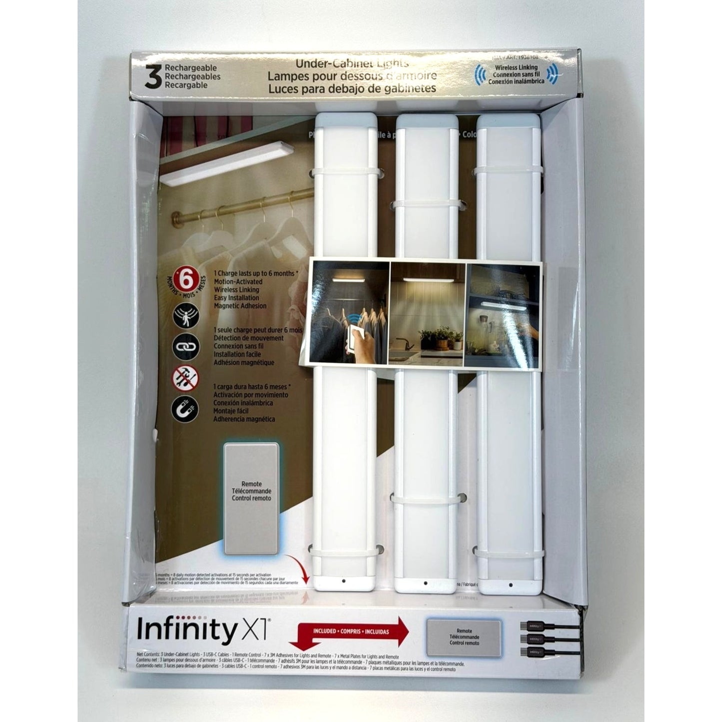 Infiniti X1 LED Under Cabinet Lighting System – Bright White
