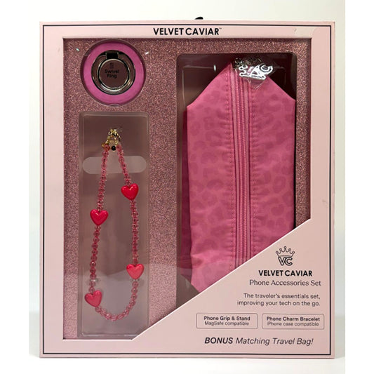 Velvet Caviar Phone Accessories Pink Phone Grip & Stand Travel Bag Charms
