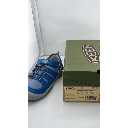 Keen Knotch Hollow Kids Shoes in Blue Shadow/Mykonos Blue Size 12