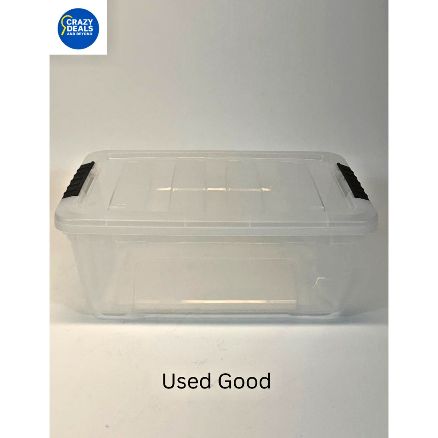 IRIS USA Plastic Storage Box with Lid and Latches .