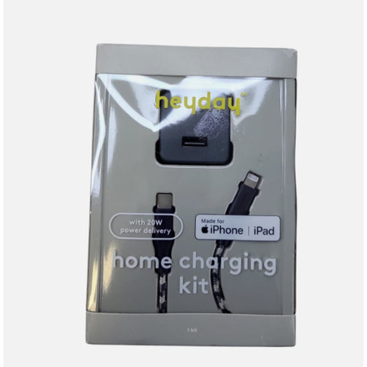 Heyday Home Charging Kit 6' USB-C High Speed Charge Black 4 Amp 191907153453