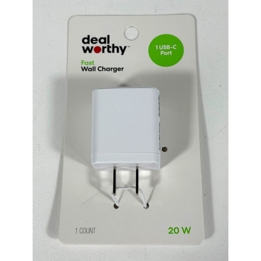 Deal Worthy 20W Wall Charger USB-C - White