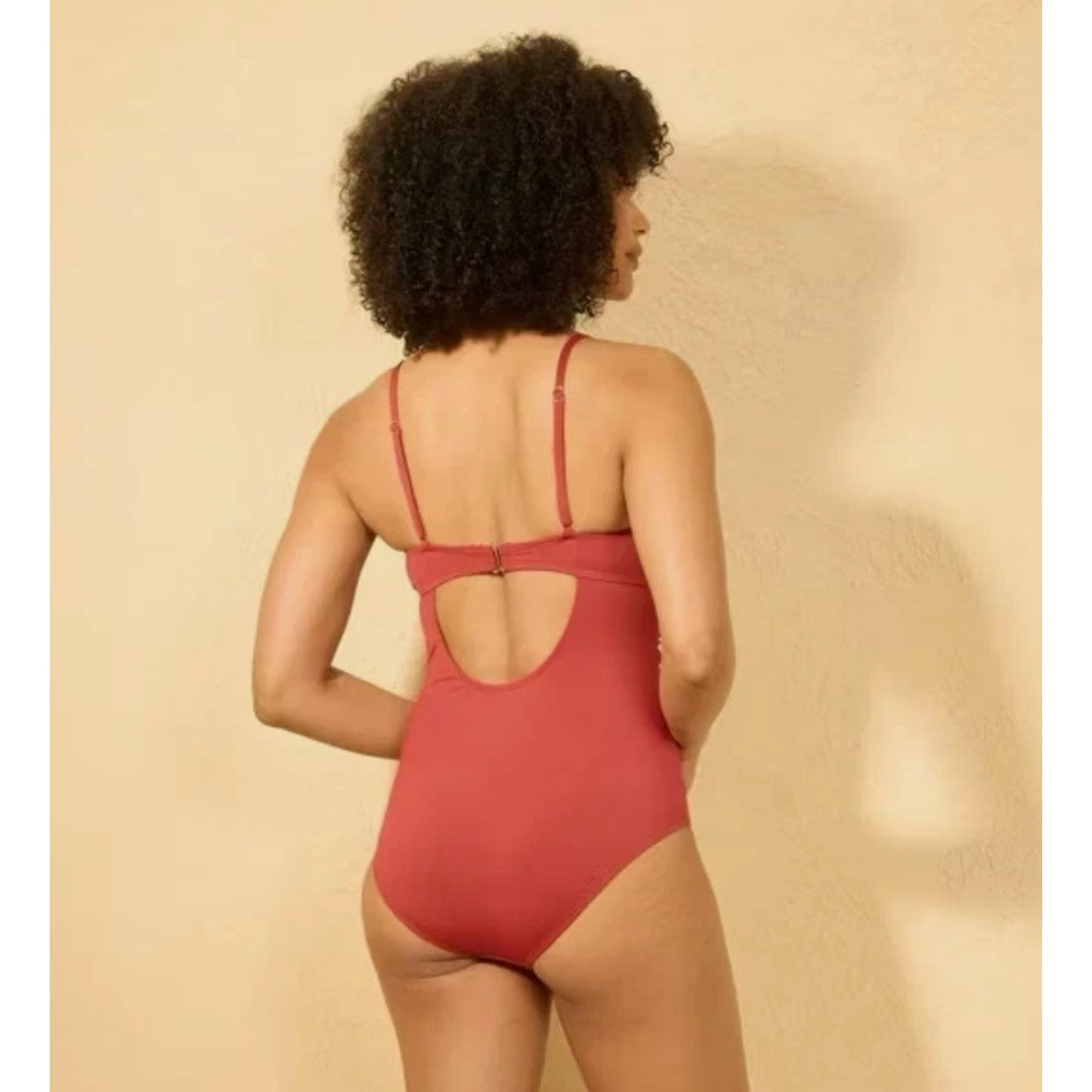 Women's Shirred Underwire One Piece Swimsuit - Shade & Shore Red Medium 8-10