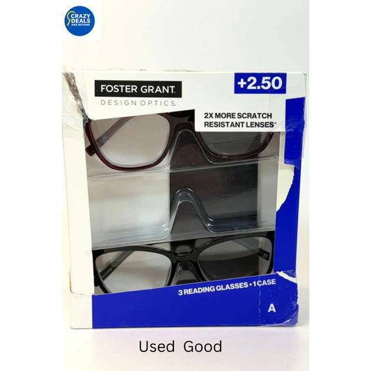 Foster Grant Cateye Reading Glasses Design Optics by +2.50