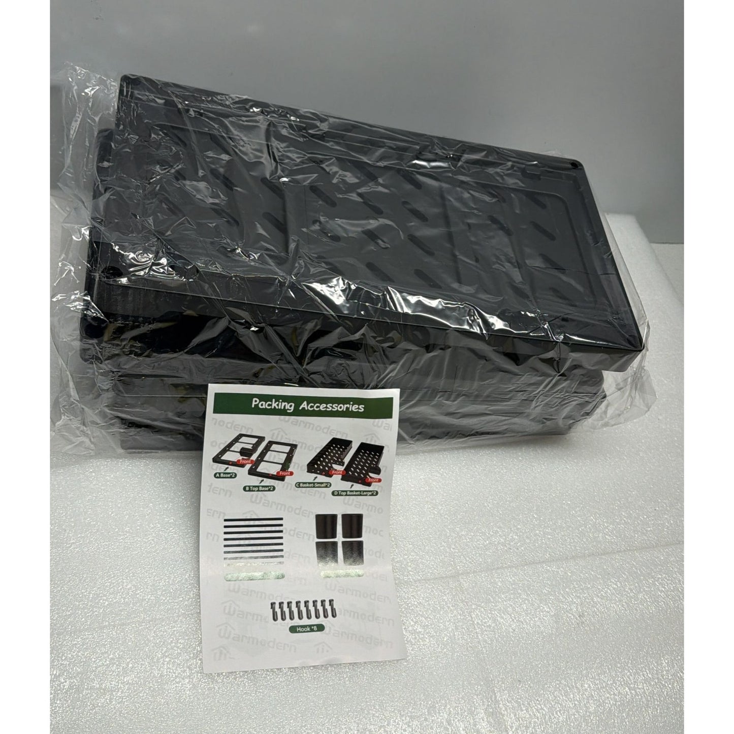 TEVASO 2 Pack Under Sink Organizers and Storage, - Black (Pack of 2)