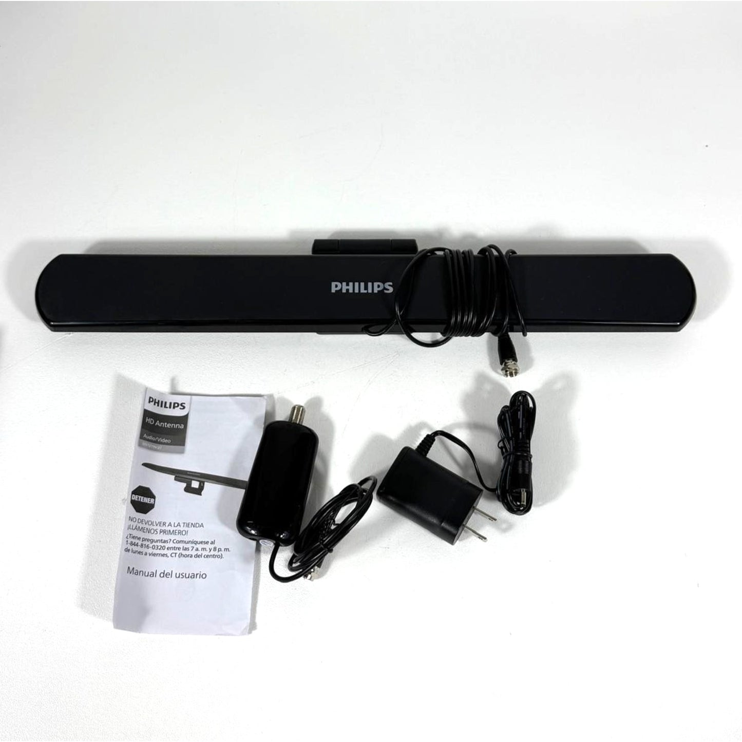 Philips Crystal HD, Amplified Antenna,50 Miles,Audio/Video,Free Local TV