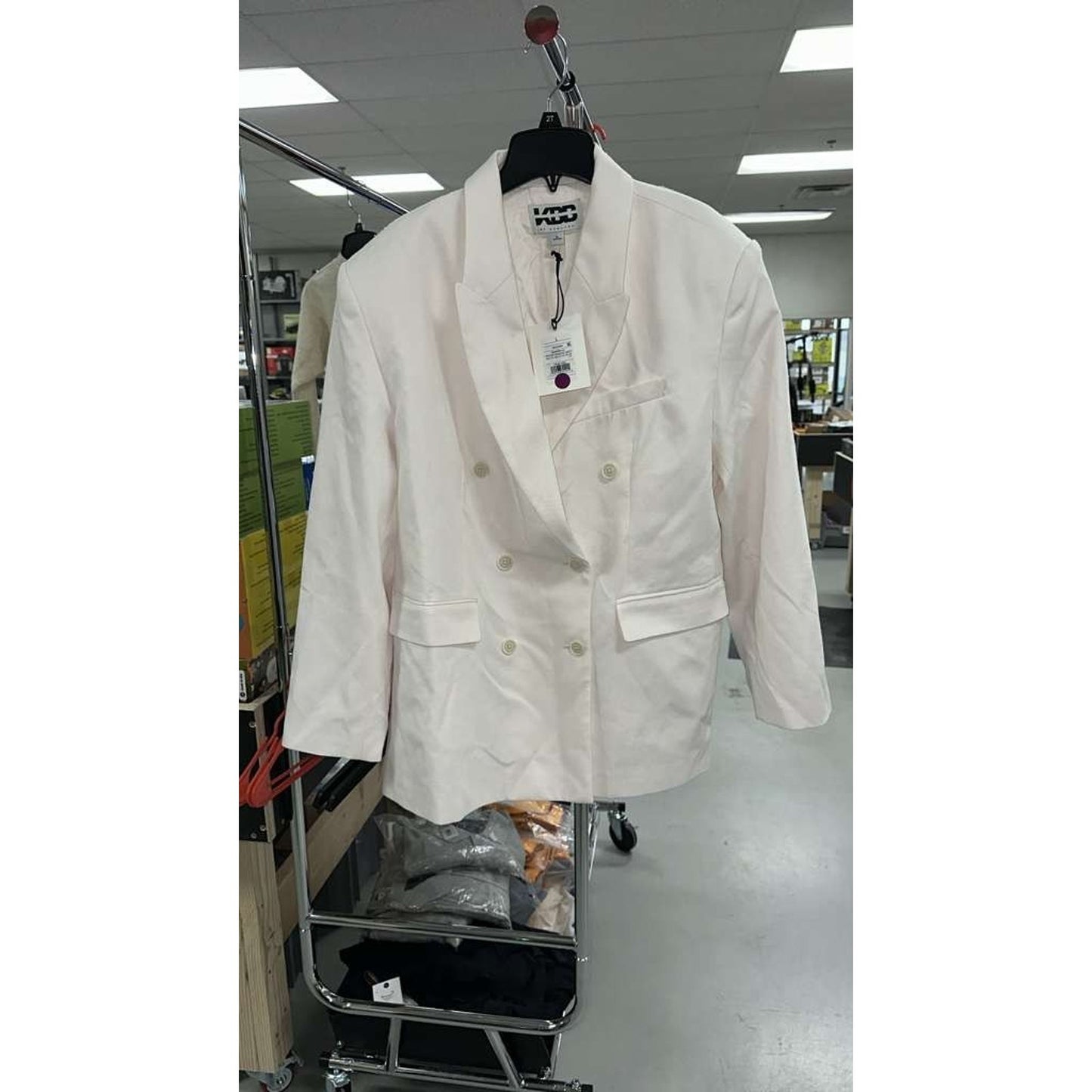 KBB by Kahlana The David Blazer Cream Color & Double Breasted - Size L - 14