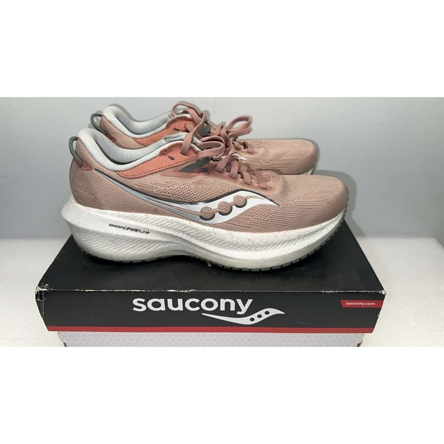 Saucony Triumph 21 Women's Running Shoes S10881-130 Lotus Bough Pink Size 7.5