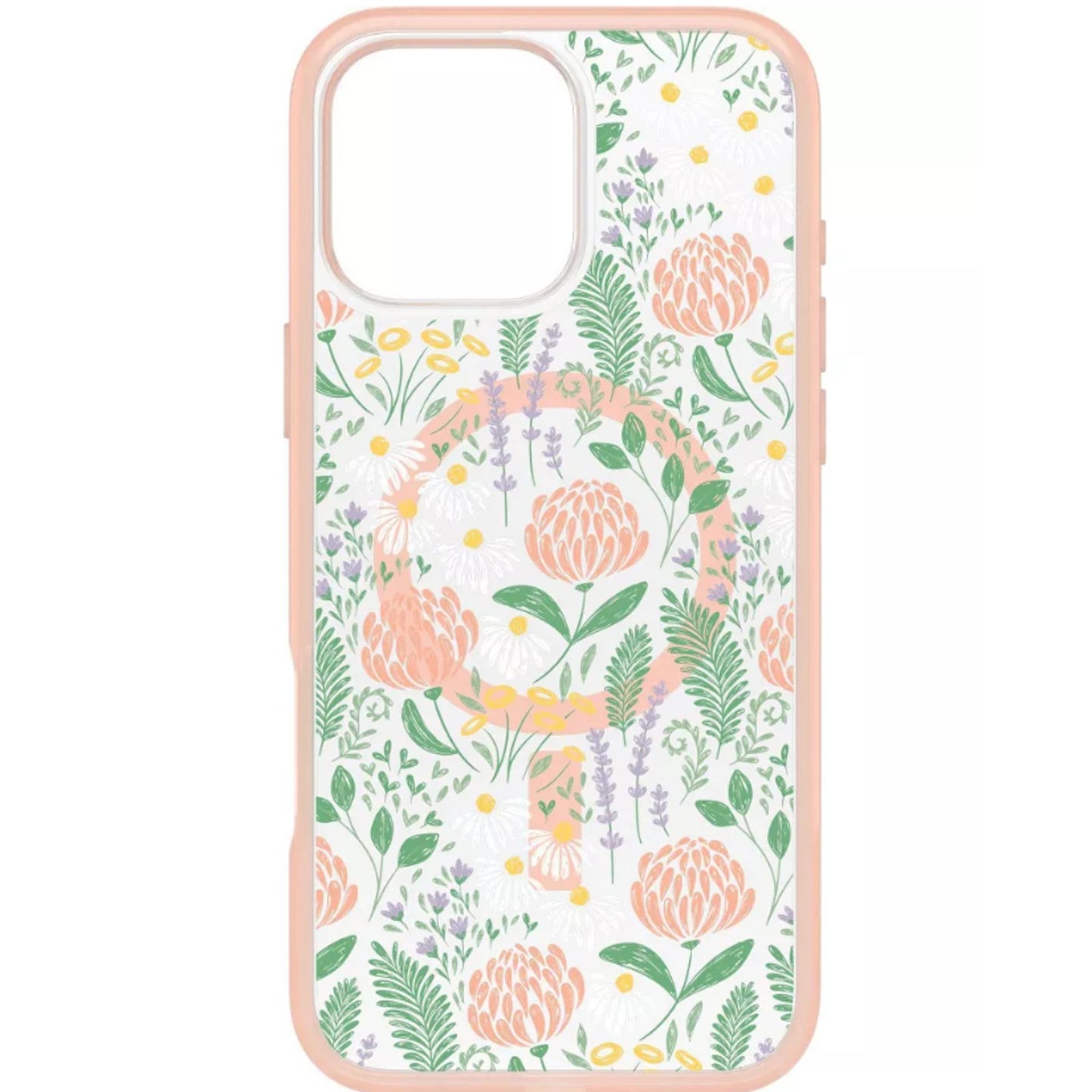 OtterBox Symmetry Apple iPhone 15 Pro Peachy Bloom Floral MagSafe – New
