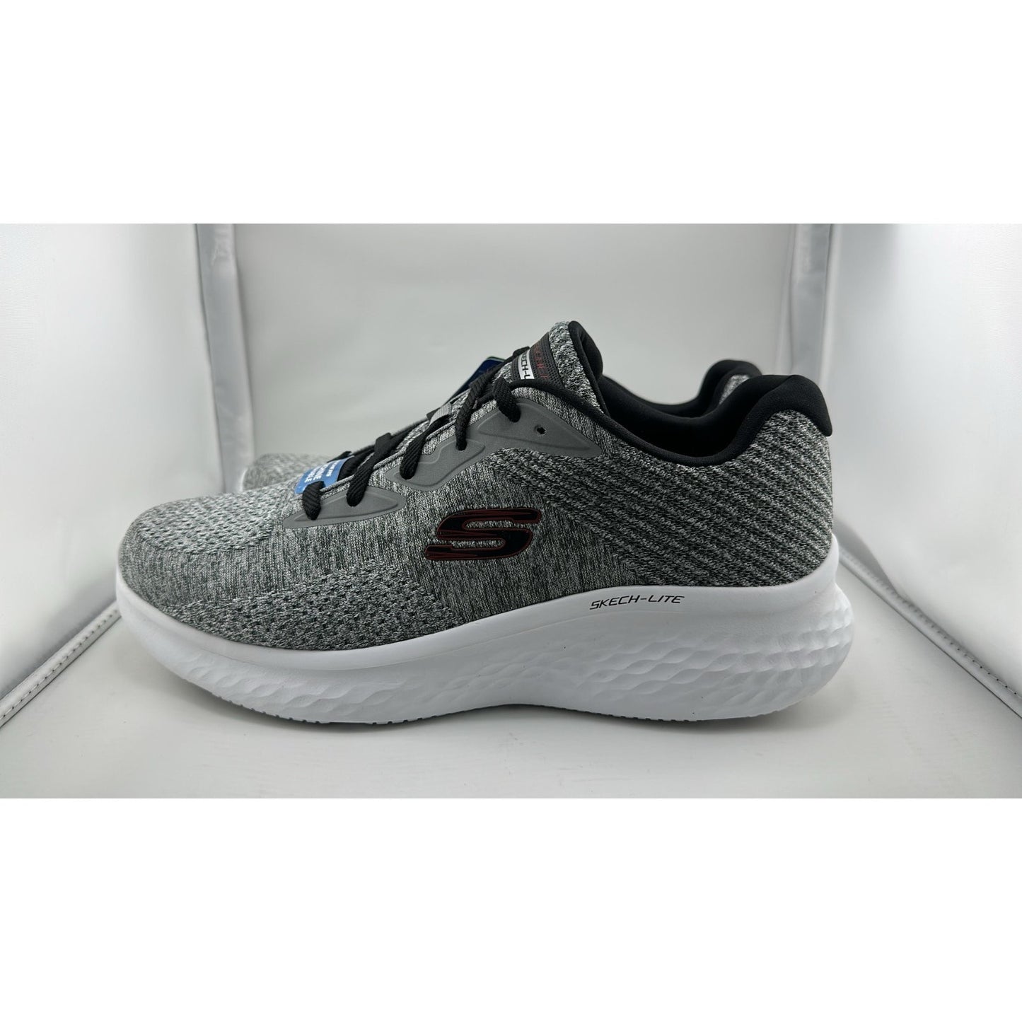 Skechers Sketch-Lite Pro-FAREGROVE Gray/Red Sneakers (232598/GYRD) Men’s Size 10