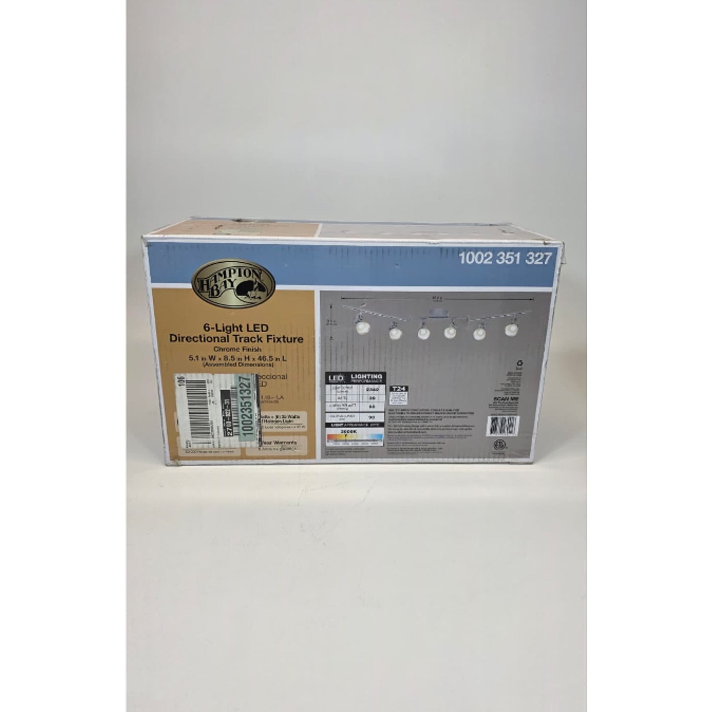 Hampton Bay 6-Light 4 ft. Chrome Integrated LED Track Lighting Kit