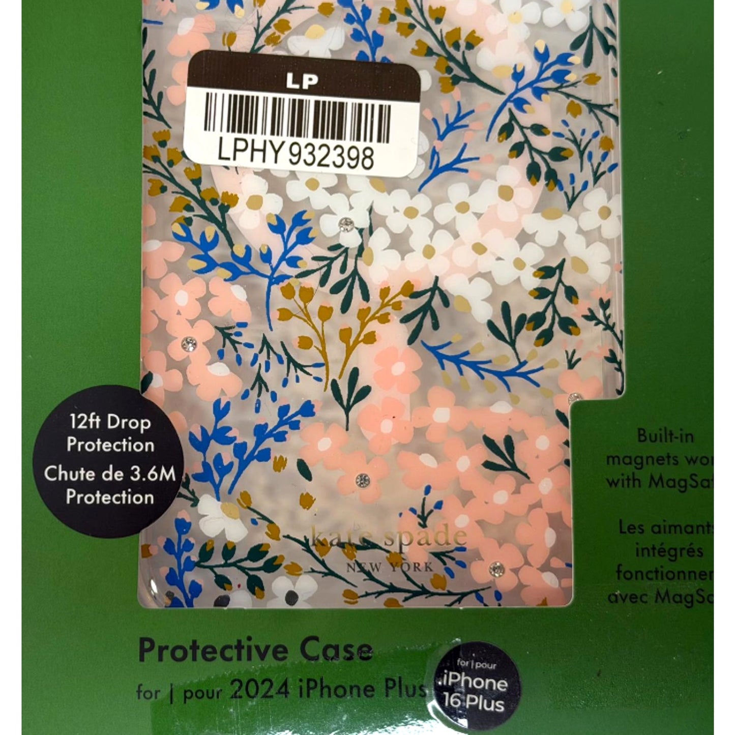 Kate Spade Multi-Floral iPhone 16 Plus Drop Protective Case w/ MagSafe