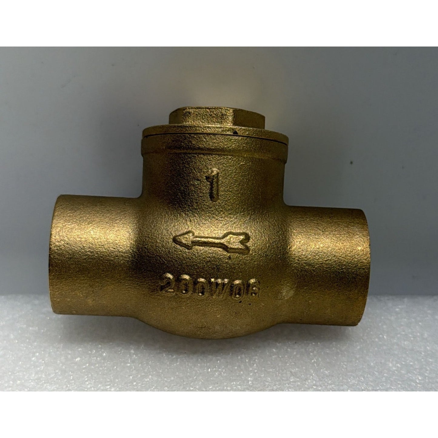 1" Solder Bronze Swing Check Valve 200# WOG Lead Free Stockham LFB-309C